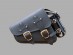 Black Leather Swingarm Single Side Pannier Saddle Bag for Harley Davidson Sportster